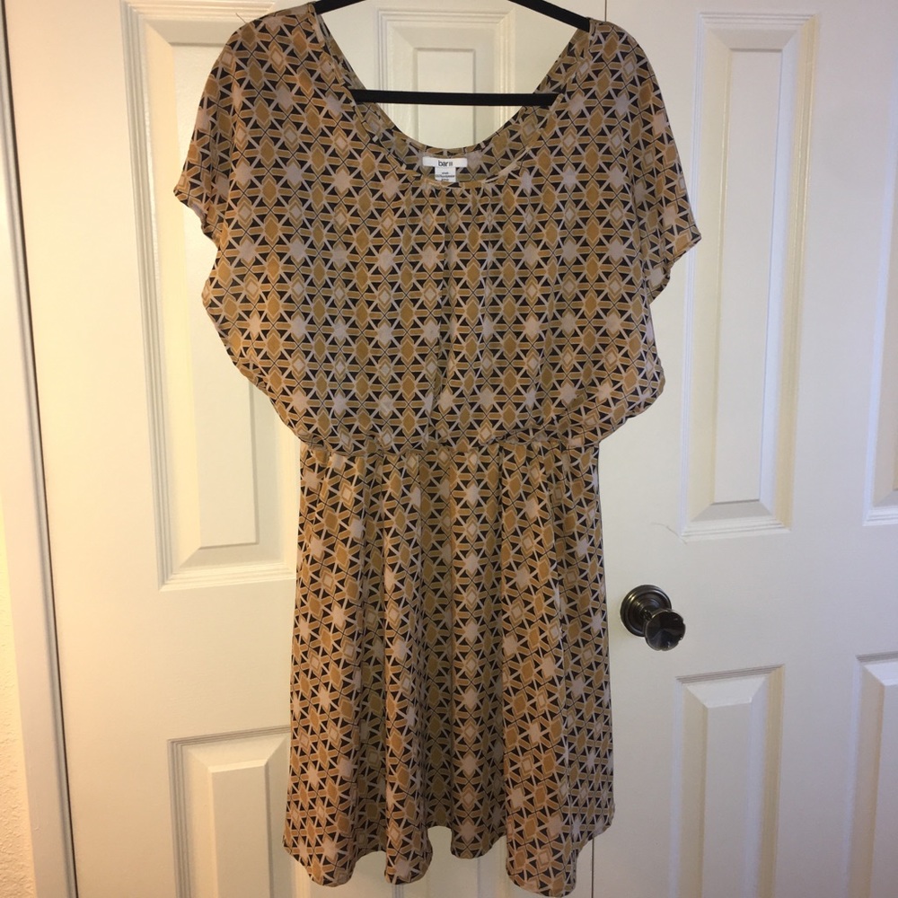 Bar III geometric print dress